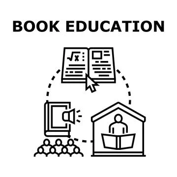 Book education concept vector creating learning knowledge Stock Illustration