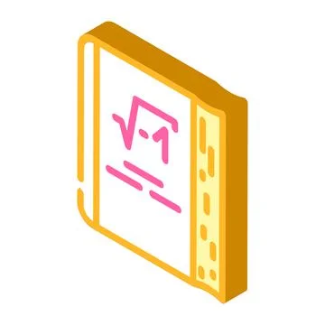 Book educational isometric icon vector illustration 스톡 일러스트