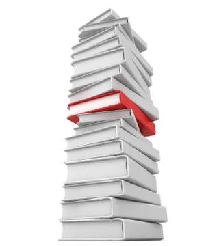 Book with an empty cover Stock Illustration