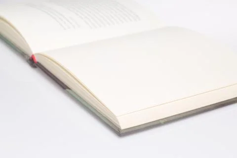 Book empty page only front focus Stock Photos