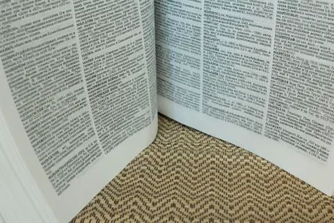 The book is in expanded 스톡 사진