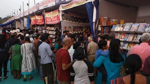 Book-fair-India-1 Stock Footage 100622480