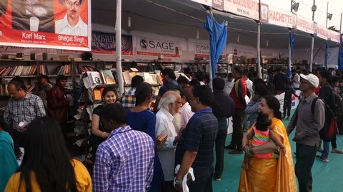 Book-fair-India-4 Stock Footage 100622441