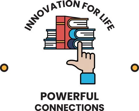 A book with a finger pointing to it Stock Illustration