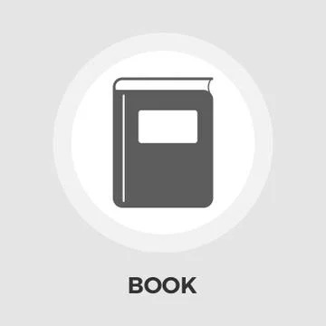 Book Flat Icon Stock Illustration