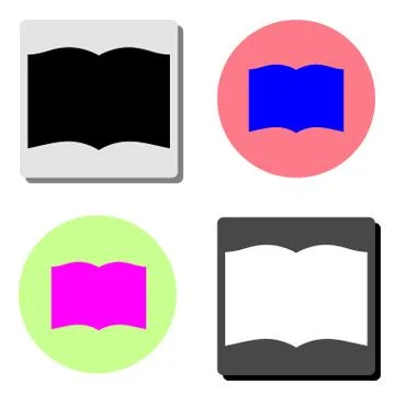 Book. flat vector icon Stock Illustration