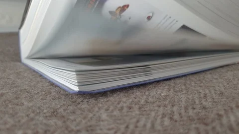 Book Flipping Pages Stock Footage 128701930