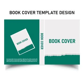 Book Front cover Layout print ready template Design Stock Illustration