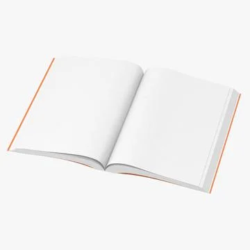 Book Generic Open Middle 3D Model