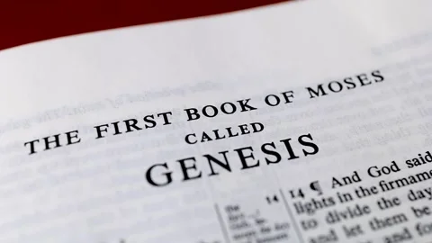 The Book of Genesis from the Bible Stock Footage 150177782