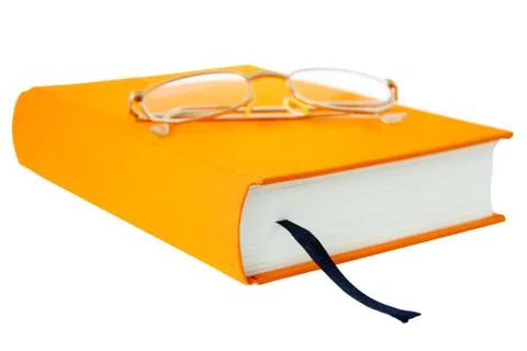 Book with glasses Stock Photos