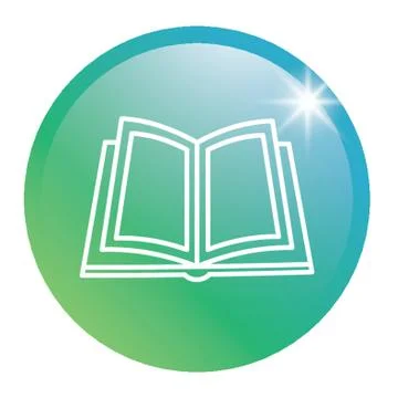 Book Glossy Button Stockillustratie