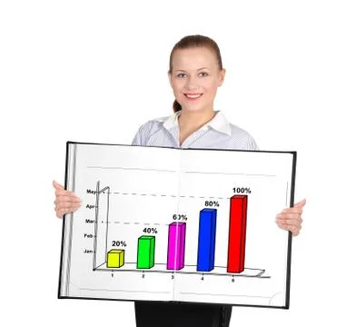 Book with graphic Stock Photos