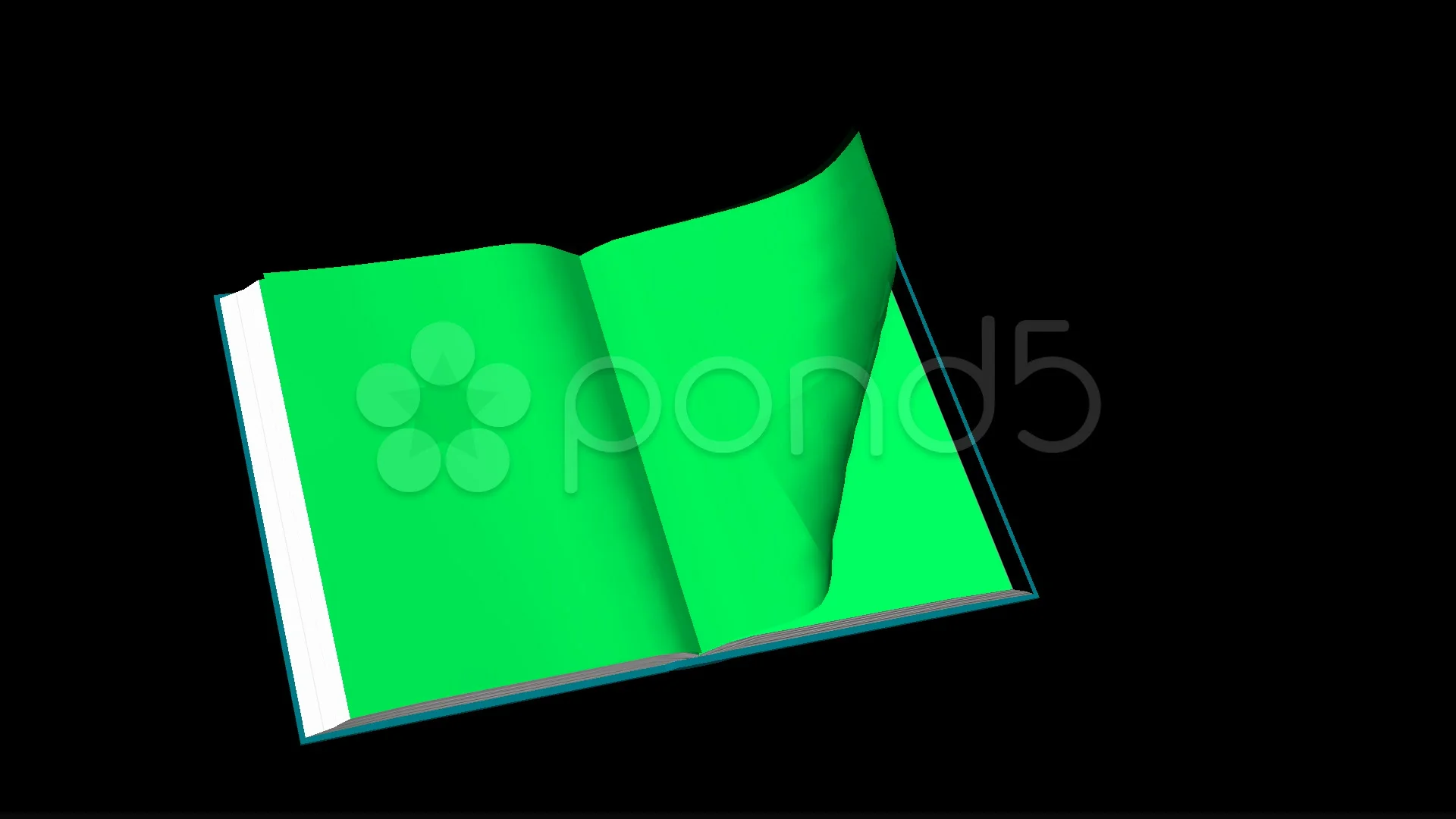 Animated Book Opening Green Screen Effect