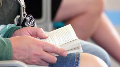 Book in the hands Stock Footage 45357740