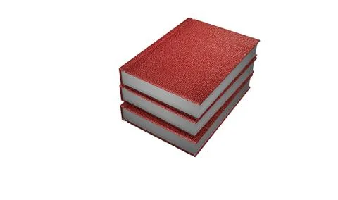 Book in hardcover. 3D rendering Stock Illustration