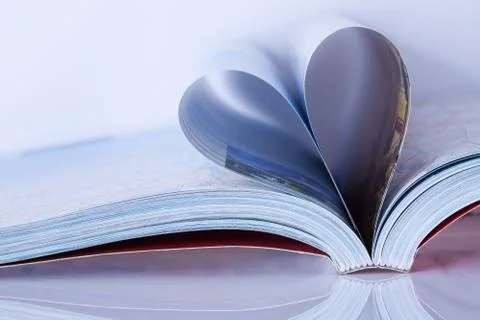 Book with the heart Stock Photos