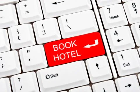 Book hotel key Fotos Stock