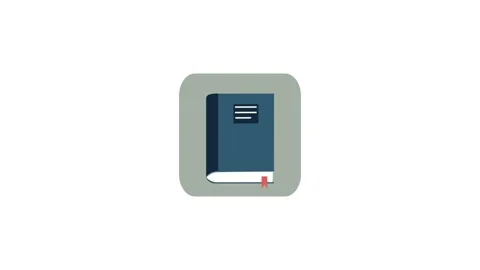 Book icon animation for video motion graphics Stock Footage 149934585