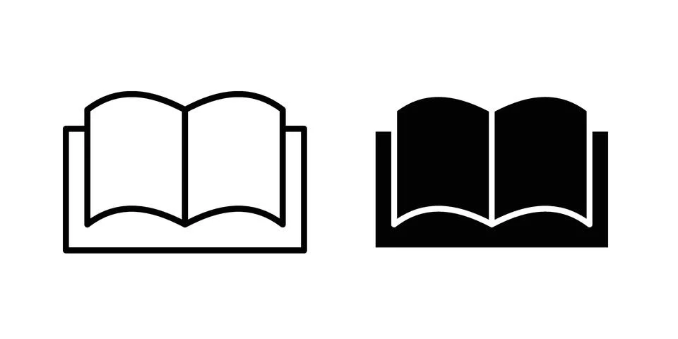 Book icon concept. best for web design Illustrazione stock