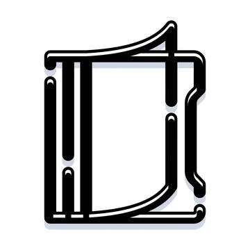 Book icon digital symbol for reading learning Stock Illustration
