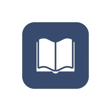 Book Icon. Flat Design. Illustrazione stock