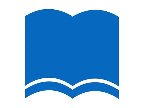 Book Icon in Flat Design Style, Education and Reading Symbol Isolated on Wh.. Stock Illustration
