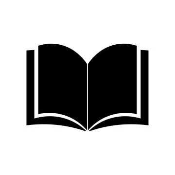 Book icon in flat style. Open book symbol Stock Illustration