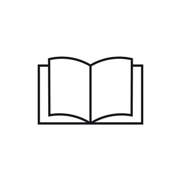Book icon flat vector illustration. Stock Illustration