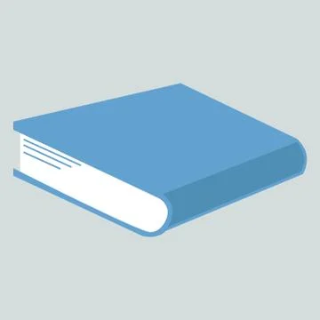 Book icon on a gray background. Vector illustration. Stock Illustration