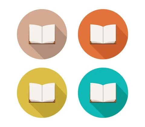 Book icon illustrated in vector on white background Stock Illustration