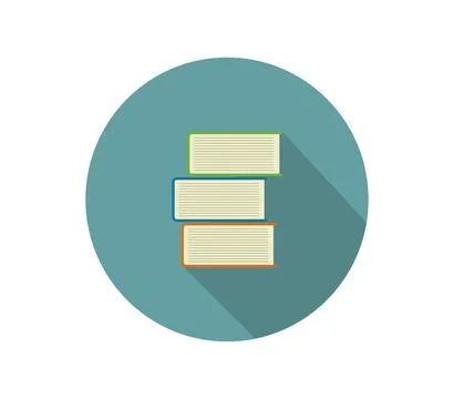 Book icon illustrated in vector on white background Illustrazione stock