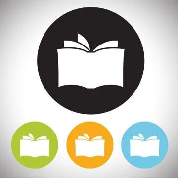 Book icon Illustrazione stock