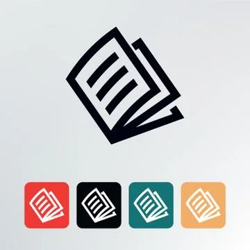 Book icon. Stock Illustration