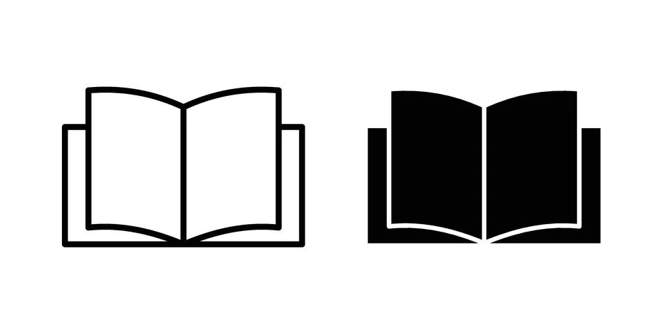Book icon Illustration set. Vector Eps10 for apps Stock Illustration