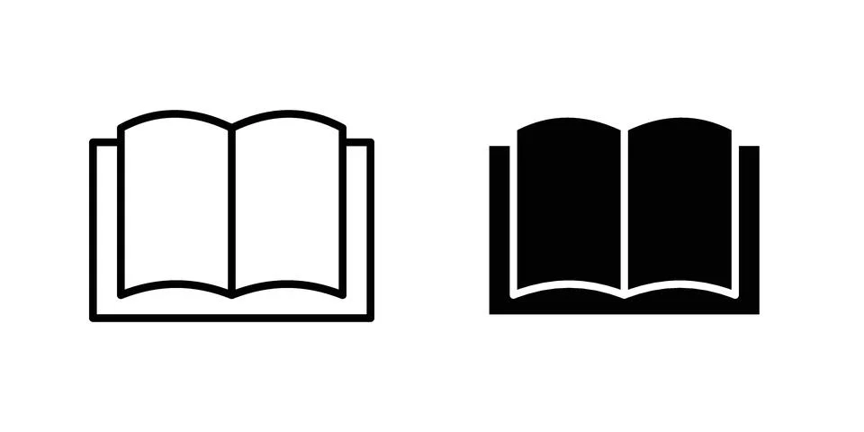Book icon illustration vector, icon set for apps Stock Illustration