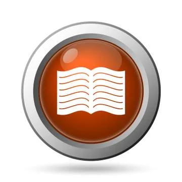 Book icon. internet button on white background.. Stock Illustration