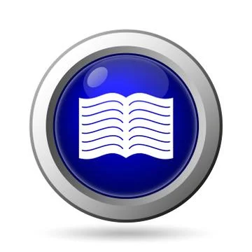 Book icon. Internet button on white background.. Stock Illustration