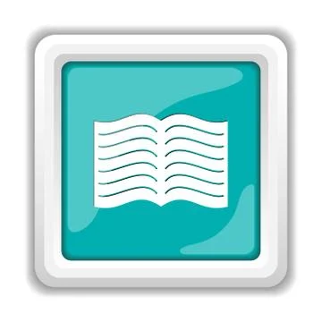 Book icon. Internet button on white background.. Stock Illustration