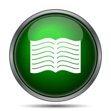 Book icon. Internet button on white background.. Stock Illustration