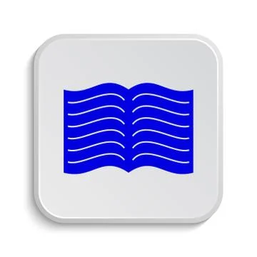 Book icon. Internet button on white background.. 스톡 일러스트
