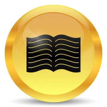 Book icon. Internet button on white background.. Stockillustratie