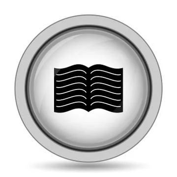 Book icon. Internet button on white background.. イラスト素材