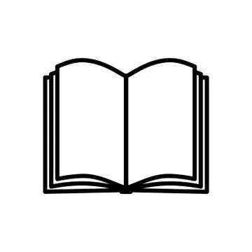 Book icon isolated on white background Stock Illustration