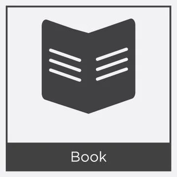 Book icon isolated on white background Free Stock Illustration