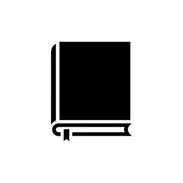 Book icon logo design template isolated Stock Illustration