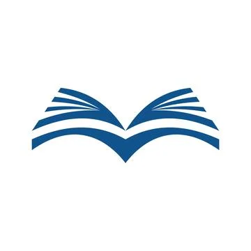 Book icon logo design template Stock Illustration