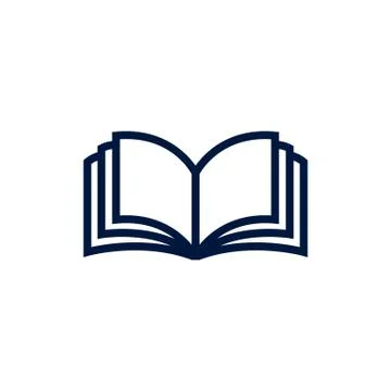 Book icon logo template Stock Illustration