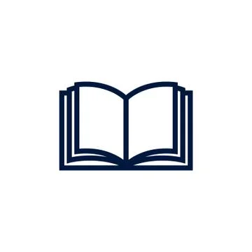 Book icon logo template Stock Illustration