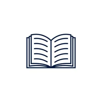 Book icon logo template Stock Illustration